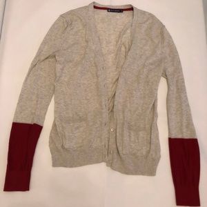 Cream and Maroon Sweater